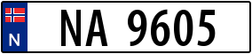 Trailer License Plate